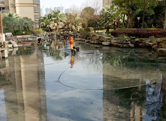 揭阳景观池淤泥清理